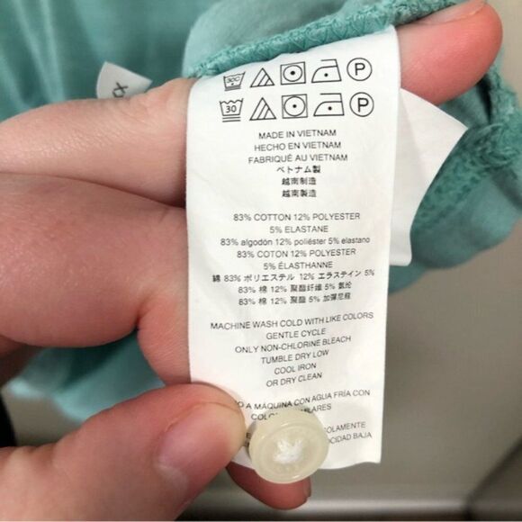 Michael Kors Men's Teal Quarter Polo button Short Sleeve Shirt - Picture 5 of 6